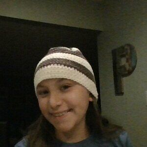 Crocheted beanie